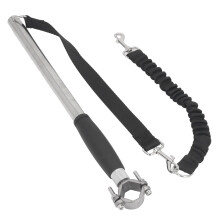 Correa retráctil para perro para bicicleta - Acero inoxidable