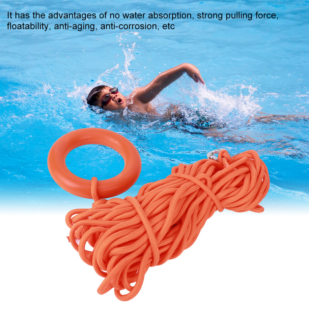 10Mm Diameter 30M Safety Rope With Pullring Long Lifesaving Line Nonreflective 4091334613949