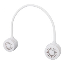 Ventilatore da collo pieghevole senza pale 3,0 m/s 1000 mAh bianco