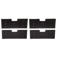 4-pack WH01X35719 pluizenfilter - voor was-droogcombinatie, handwasbaar en herbruikbaar, modellen: PFQ97HSPVDS