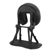 Black U Shape Massage Table Face Cradle Pillow Adjustable and Folding for Salon