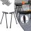 Pata de mesa plegable de aluminio 36-59cm ajustable 8