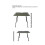 Pata de mesa plegable de aluminio 36-59cm ajustable 11
