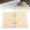 Blank Linen Sketchbook with Eyelets - Secure and Elegant Design 13