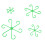 Set de 4 porte-tiges : 5,8/7,7/11,7/13,5 cm vert 3
