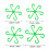 Set de 4 porte-tiges : 5,8/7,7/11,7/13,5 cm vert 2