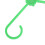 Set de 4 porte-tiges : 5,8/7,7/11,7/13,5 cm vert 10
