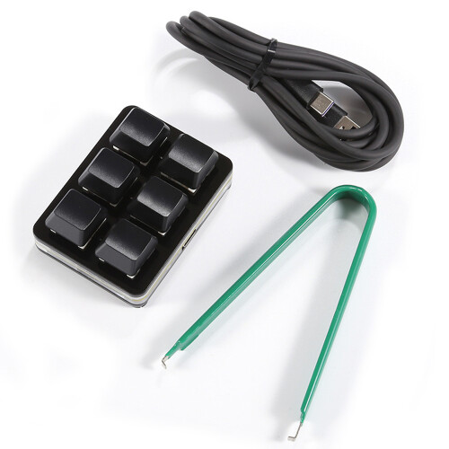 6Keys Clavier portable 110x55x30mm noir 2