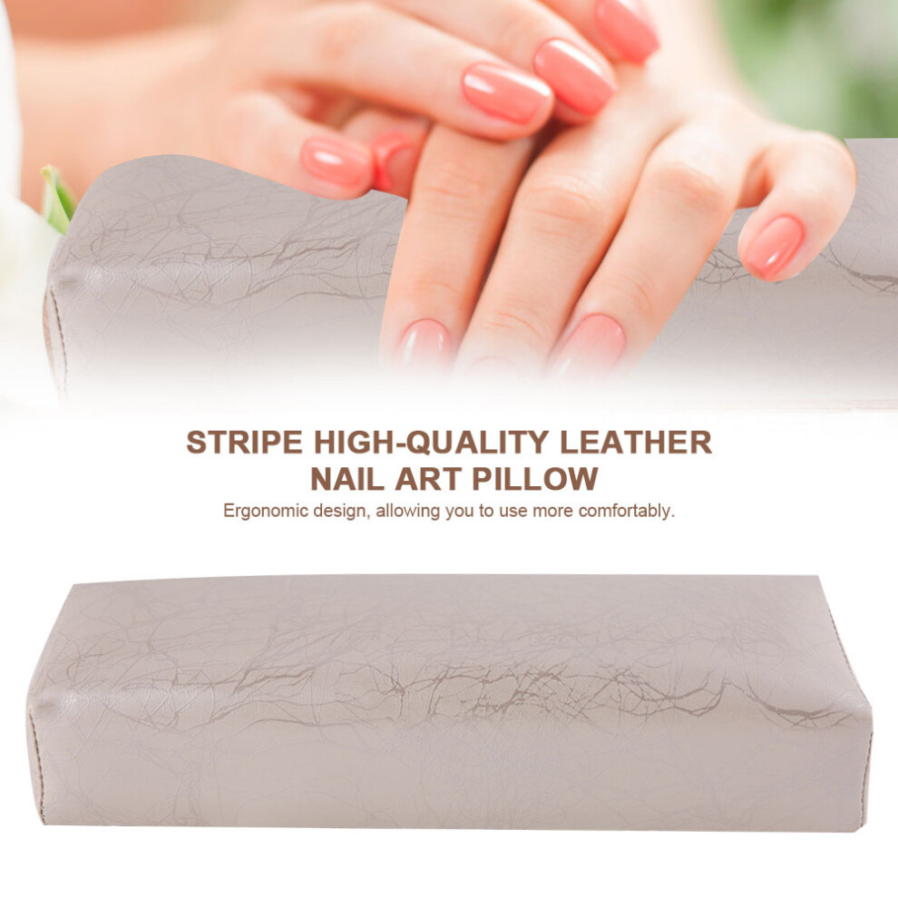 Comfortable Leather Nail Art Pillow Hand Rest Cushion Soft Sponge 02#