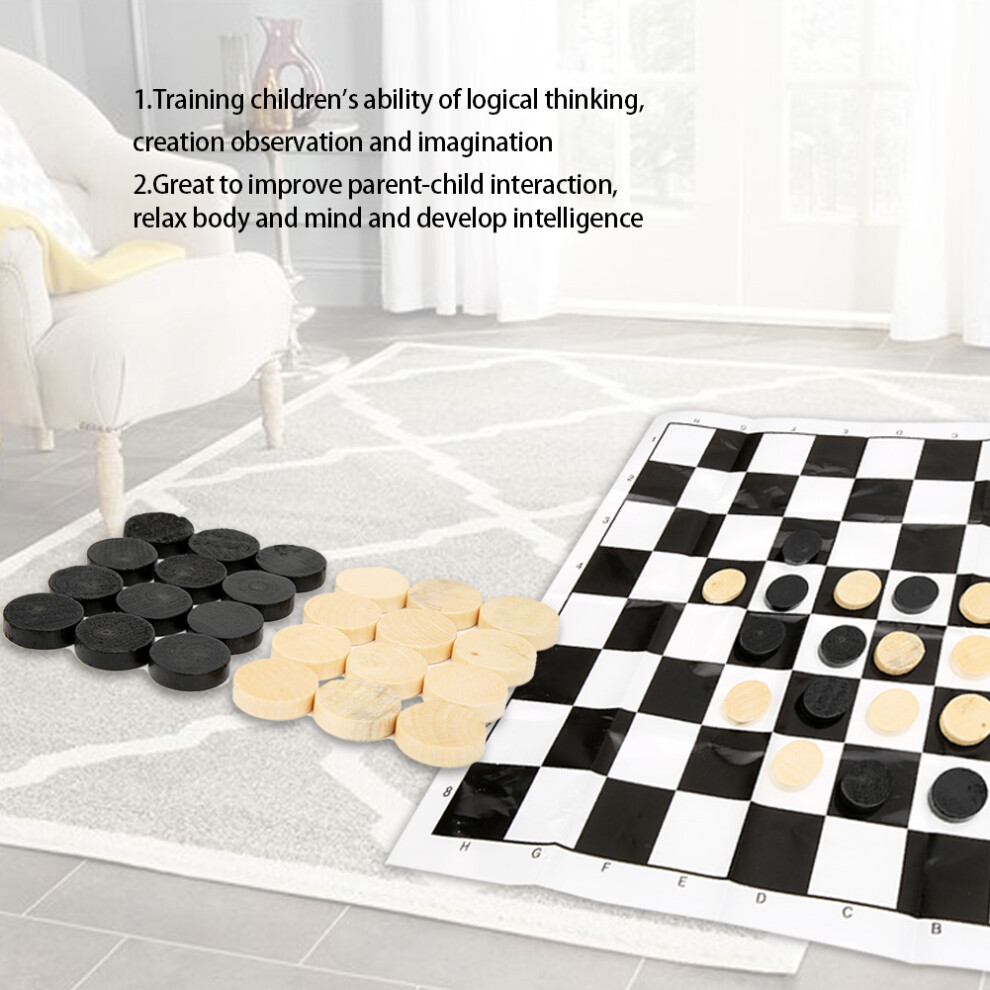 Intellectual Chess Set: 24 Wood Pieces & Board - Boosts Logical Skills-image-OPC-PJD6Q7C-NEW