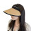 Casquette de baseball Empty Top à visière large, taille unique, kaki. 12
