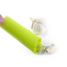 Pelaglio per aglio in silicone verde, 13x3,5 cm, 20,00 g