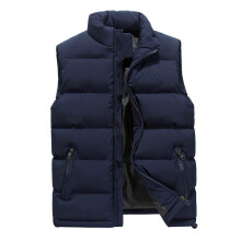 (Navy,6XL)Mens Winter Down Vest Body Warmer Warm Sleeveless Padded Jacket Coat New