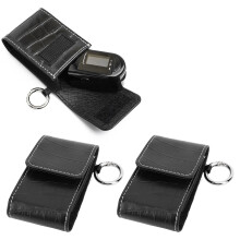 2 piezas de estuche para pulsioxímetro de cuero PU 5,5x10,5 cm