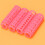 12 stuks roze plastic DIY haarstyling rollers en krultangen 10