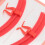 Pad separatore per extension ciglia in silicone rosso 10