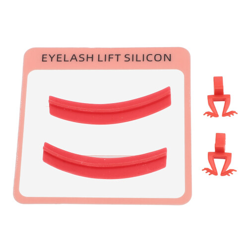 Pad separatore per extension ciglia in silicone rosso 1