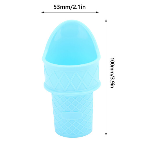 Dosatore per gelato a cono PP 2 pezzi Rosa/Blu 100x53mm 1