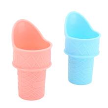 2 Stück Eis-Kegel-Schaufel PP Pink/Blau 49 g 100x53 mm