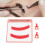 Pad separatore per extension ciglia in silicone rosso 1