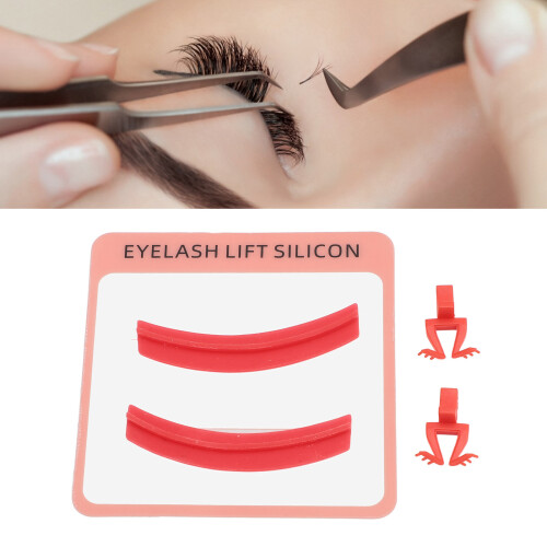 Pad separatore per extension ciglia in silicone rosso