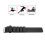 Peso da caviglia in silicone ispessito, regolabile, nero 4
