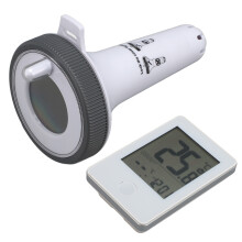 Termómetro de piscina ABS, sensor inalámbrico exterior de 60m
