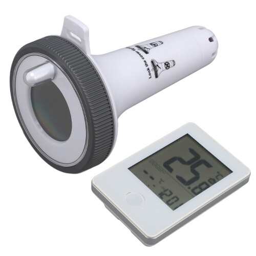 Termómetro de piscina ABS, sensor inalámbrico exterior de 60m