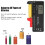 BT-168 PRO Batterijcapaciteitstester Digitale Checker Plastic Draagbare Cel voor AA 1.5V 9V 5