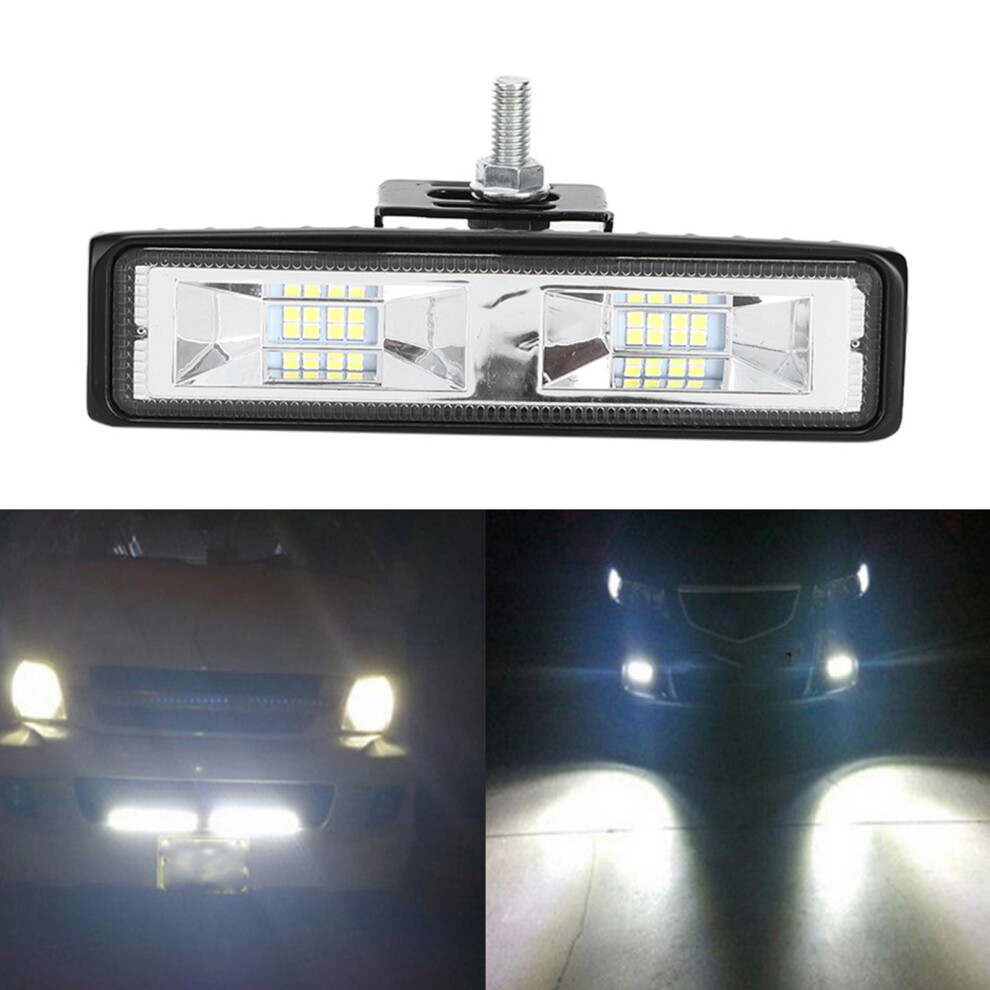 Durable 6in 16LEDs Black Light Bar Car Auxiliary Lamp 12-24V-image-OPC-PJD75YZ-NEW