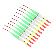 10 pezzi galleggiante da pesca neon luminoso bagliore 25mAh