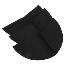 3 piezas de forros semicirculares para macetas - fieltro, negro, 12 pulgadas