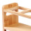 Bamboo Oil Bottle Rack with 4 Slots, Space-Saving Kitchen Organizer 8