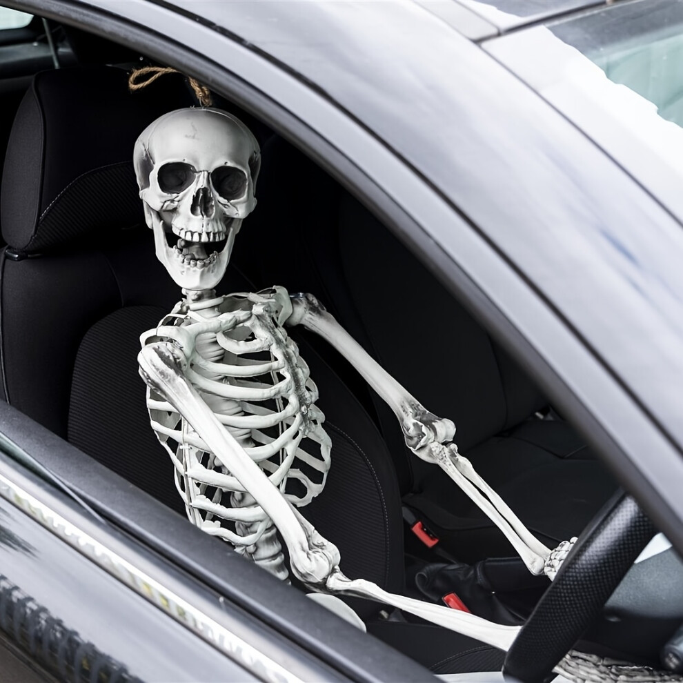Bghone (1Pc) 170Cm 1:1 Life Size Oversized Movable Human Skeleton Model - Realistic Resin Skeleton Indoor/Outdoor Halloween Decor Halloween Decorations