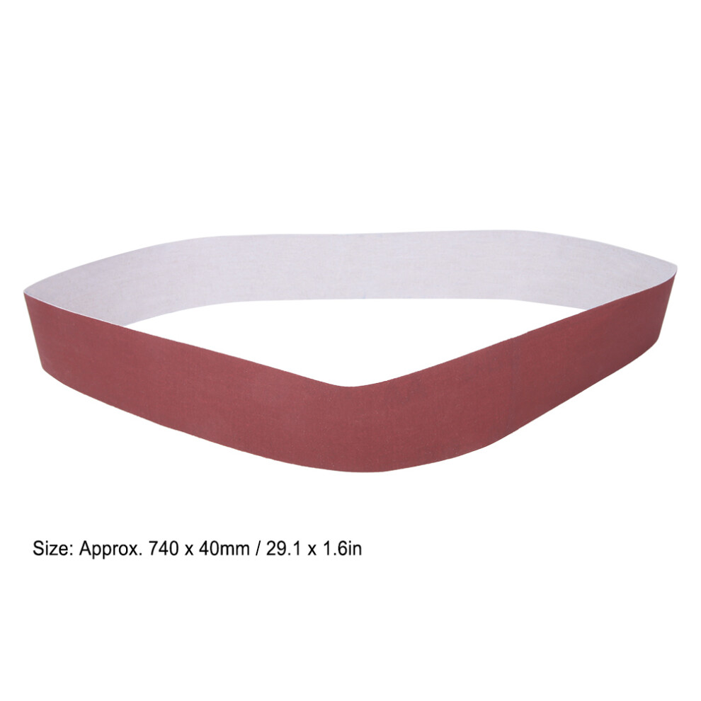 10Pcs Alumina Sanding Belts 740X40mm 600 Grit For Woodworking & Polishing 7681334636450