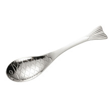 Fischförmiger Löffel aus 304 Edelstahl für Reis, Suppe, Kaffee, Erwachsene, Haushaltskochgeschirr L