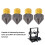 4x buses en laiton plaqué PTFE pour Ender-3/Pro 4