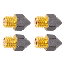 4 Stück 0,6 mm PTFE-Messing 3-Loch-Düsen Ender-3 Pro