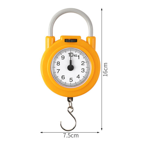 Bilancia a molla portatile 22 libbre giallo 80 g 0,2 libbre acc 1