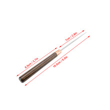 Wooden Handle Cloth Awl Set 16.5cm 50pcs Steel Leather Tool