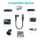 XK042L 1m Nero 2 pezzi Cavi XLR per microfono 3-Pin 5