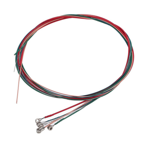 6 pezzi di corde colorate in acciaio per chitarra classica 1