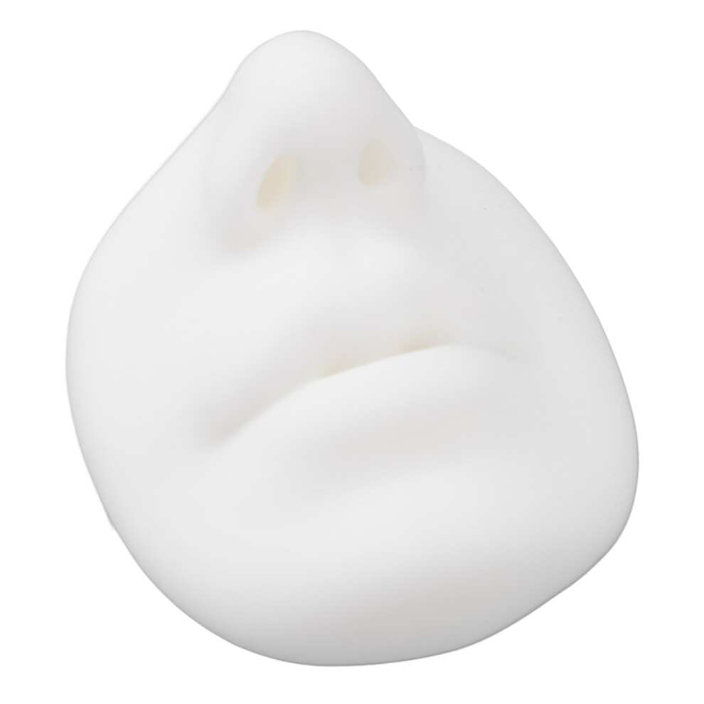 White Silicone Lip & Nose Practice Model 7.5X7cm For Piercing & Tattoo