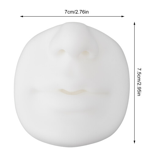 Modello di pratica in silicone per labbra e naso 7,57 cm Bianco 1