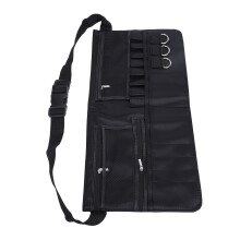Cintura porta pennelli da trucco grande capacità 46.6x23.5cm Nero