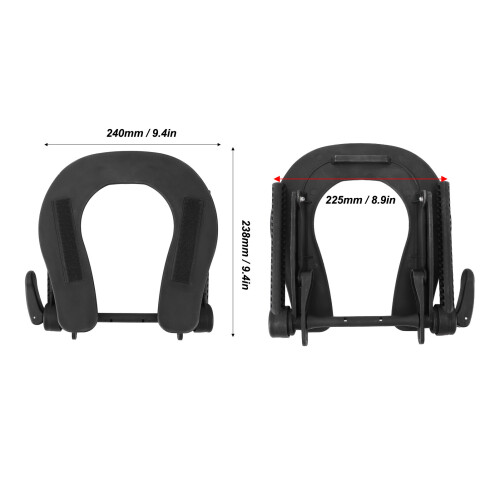 Têtière pour table de massage en PP 240x238mm 1