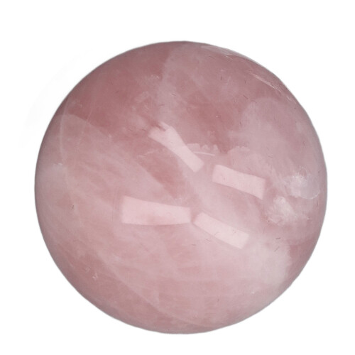 Sfera di quarzo rosa, 2 pollici