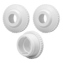 Pack de 3 boquillas de entrada de PVC de 1,5 pulgadas, tipo eyeball