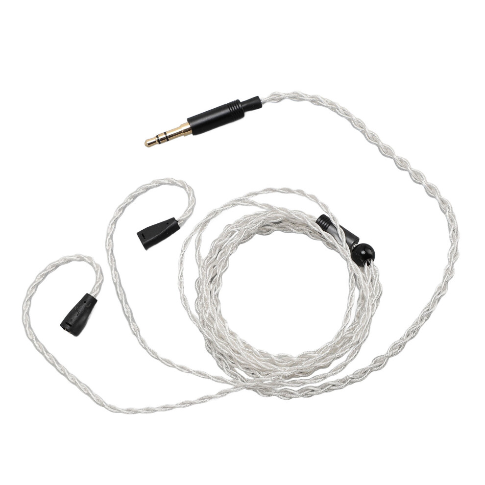 Upgraded 1.2M Plated Copper Earphone Cable For Ie80 Ie8i Ie8 Headphones Silver 4671334650610