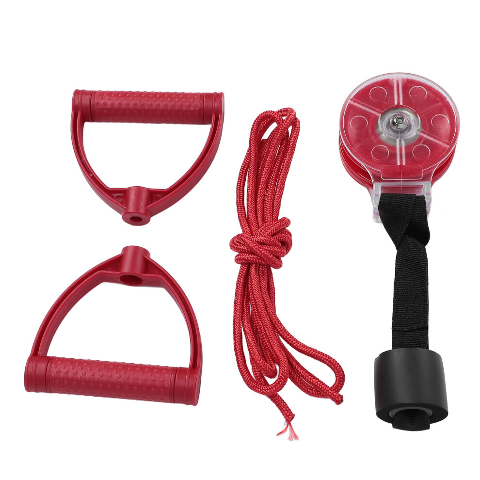 Over The Door Shoulder Pulley for Rotator Cuff Recovery, Red, ABS & Metal